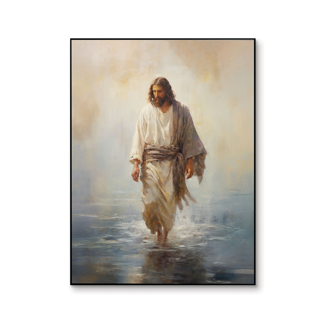 Jesus Walking On Water Printed Art