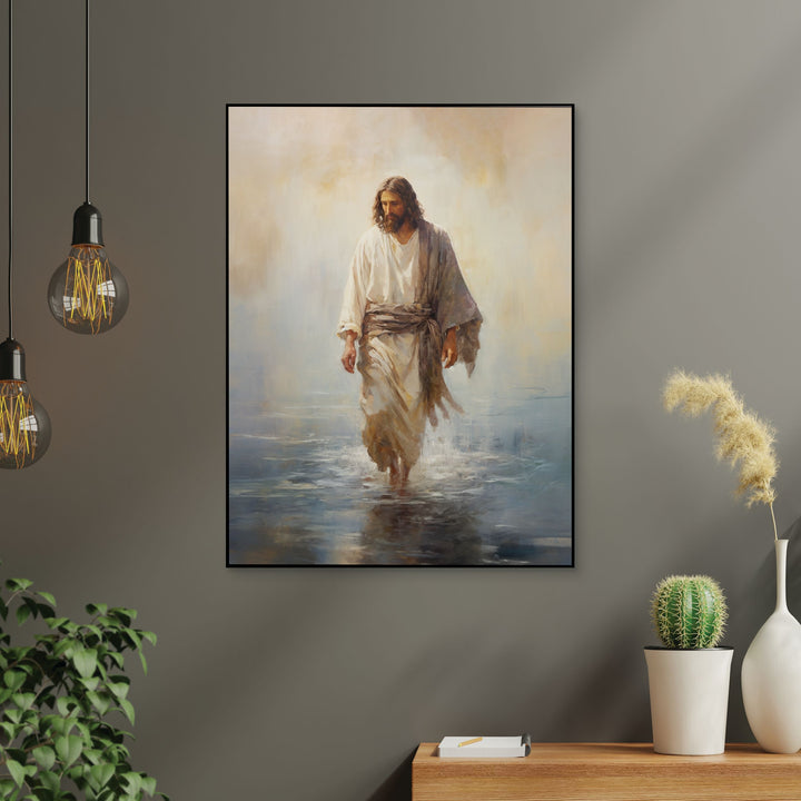 Jesus Walking On Water Printed Art