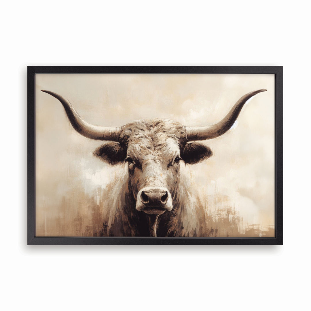 Bull Framed Art