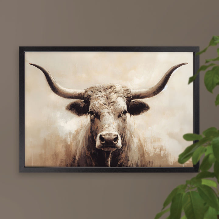 Bull Framed Art