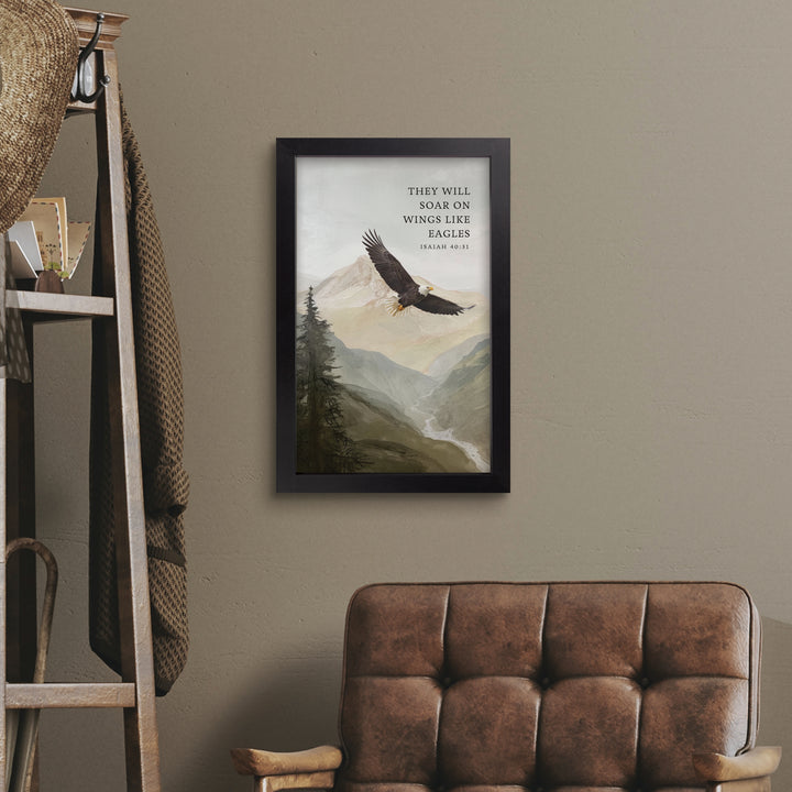 They Will Soar On Wings Like Eagles Framed Art