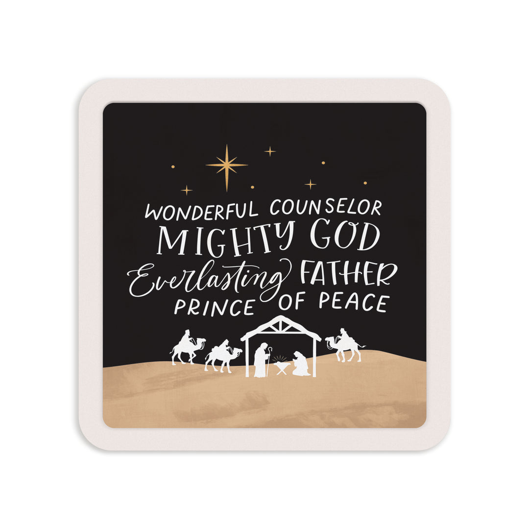 Wonderful Counselor Mighty God Mini Ceramic Sign