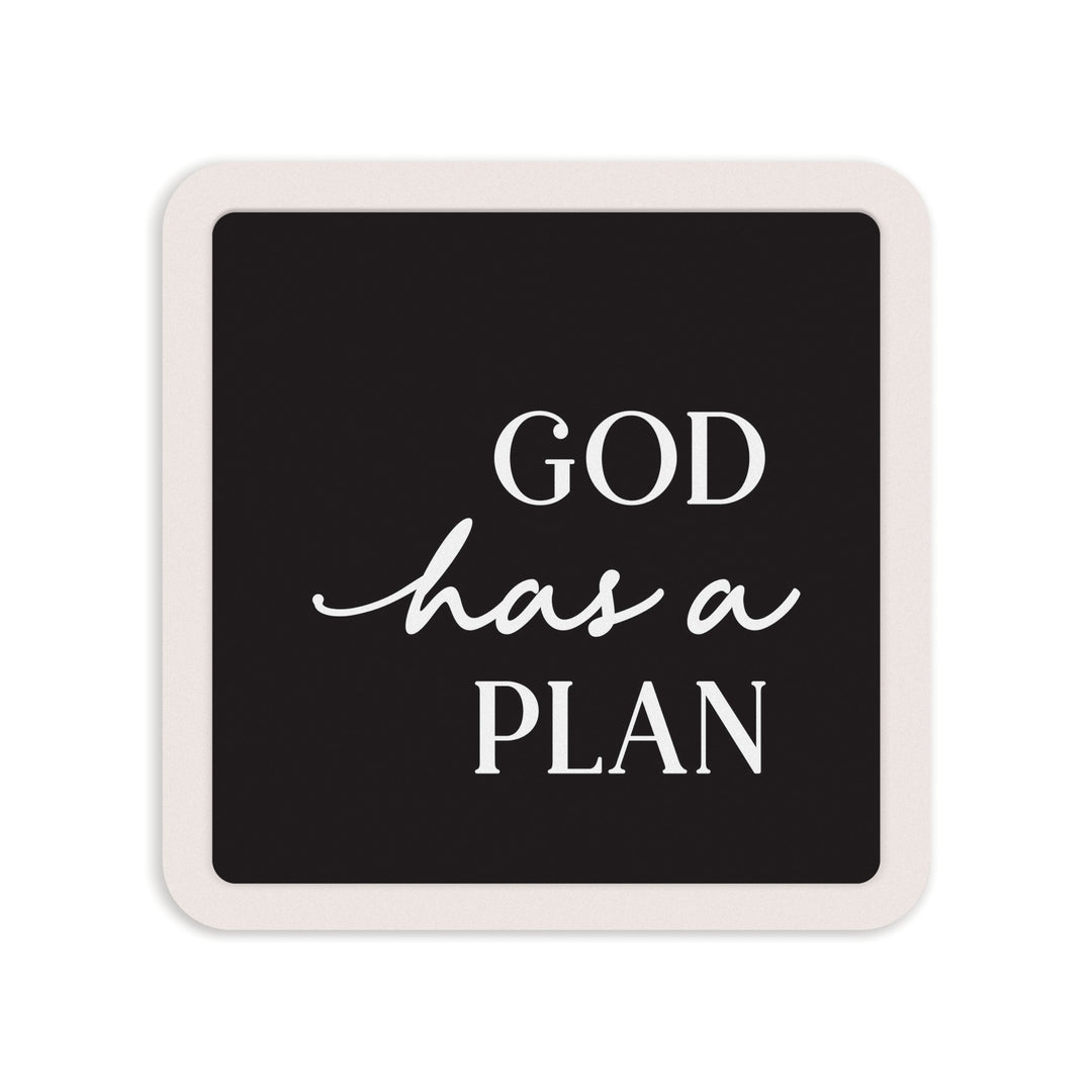 God Has A Plan Mini Ceramic Sign