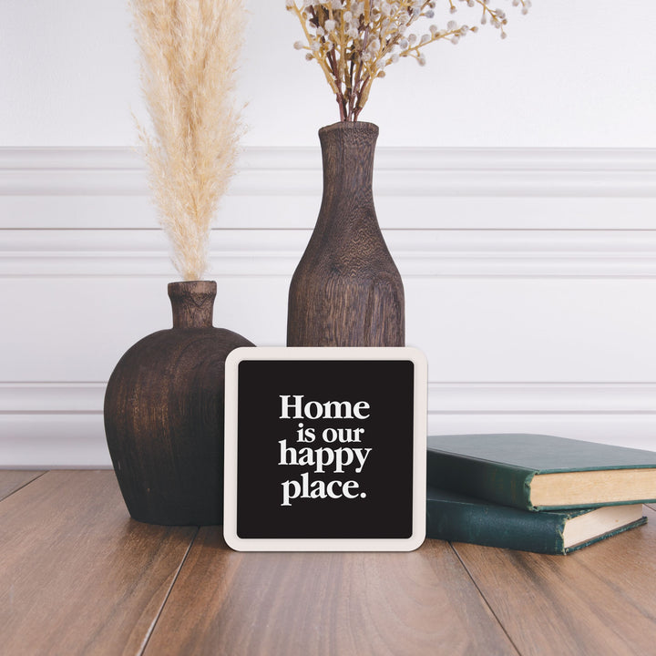 Home Is Our Happy Place Mini Ceramic Sign