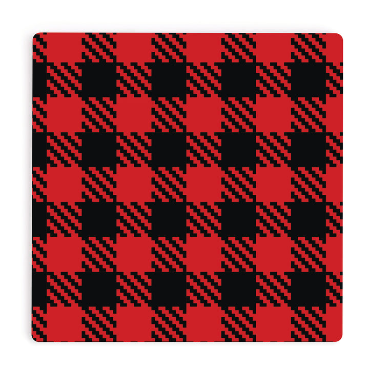Red & Black Plaid Coaster