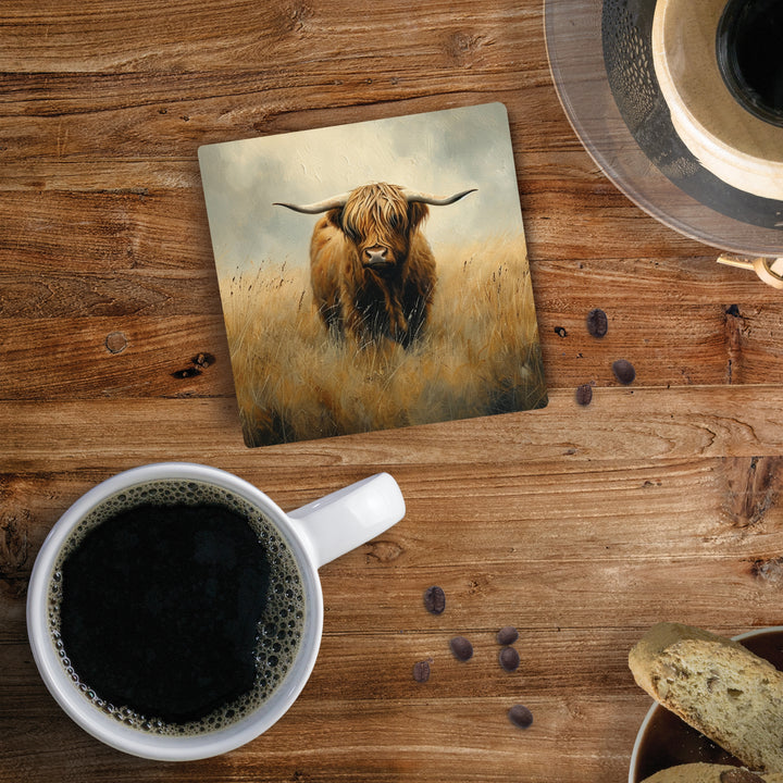 Highland Cow Coaster