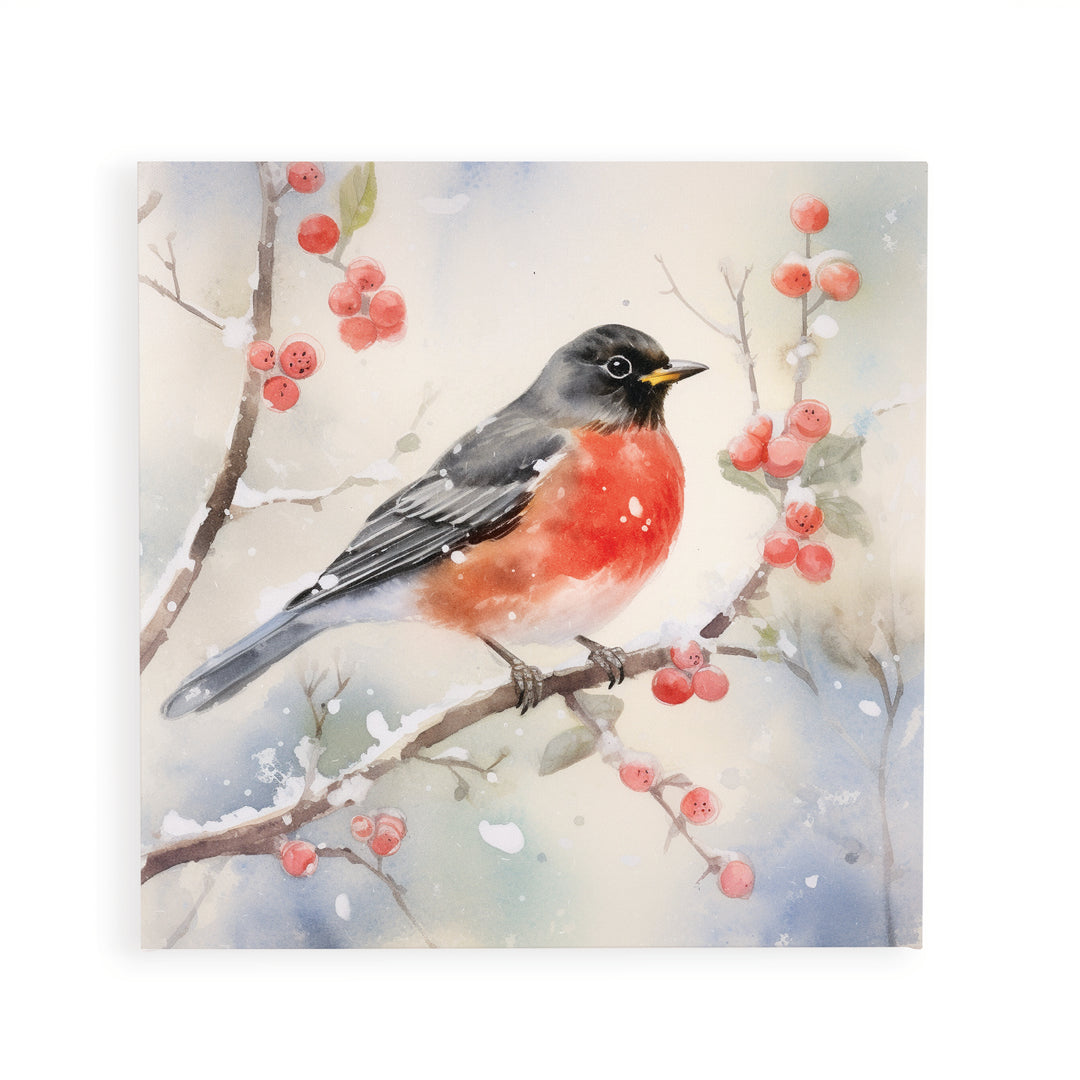 Winter Robin Canvas