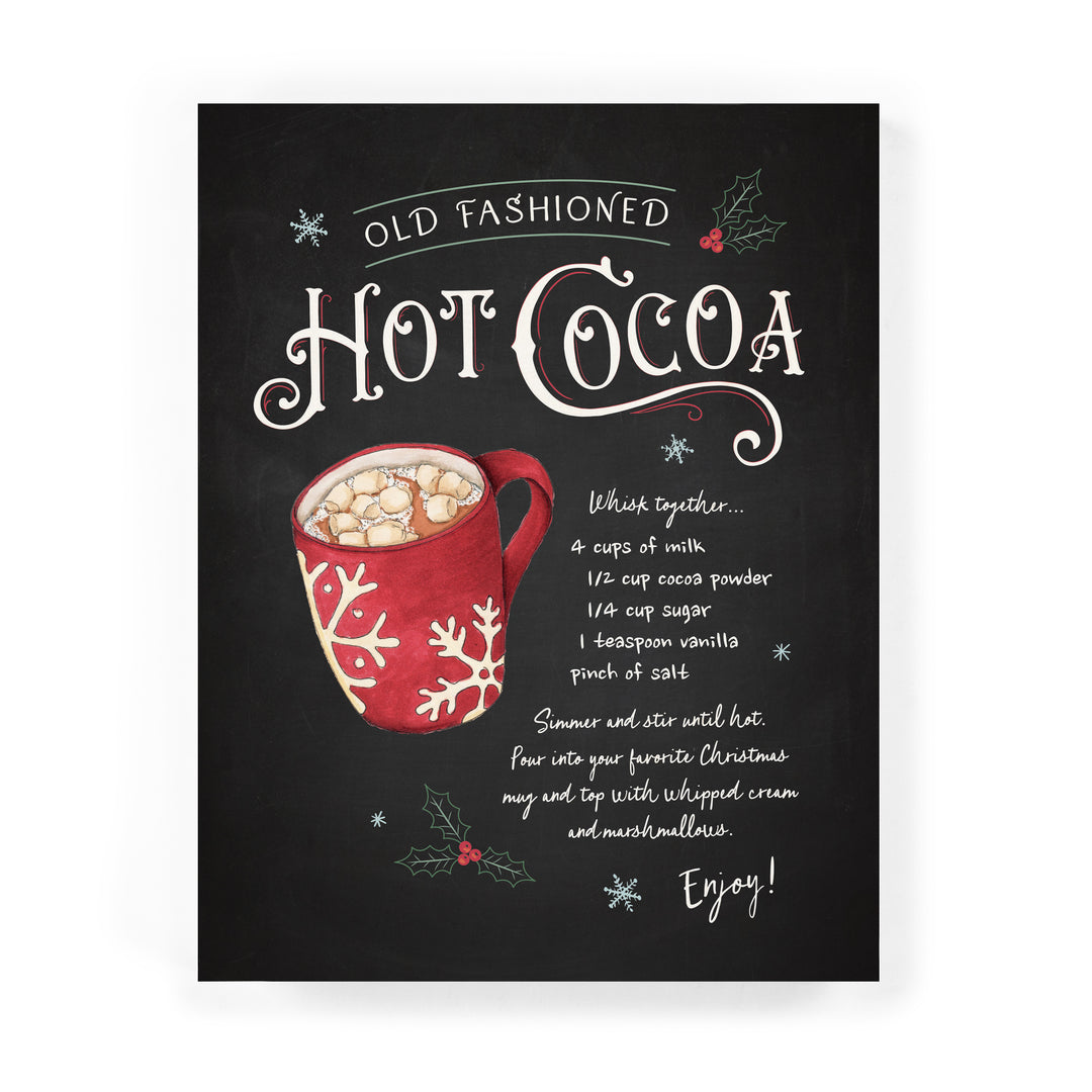 Old Fashioned Hot Cocoa Ornate Décor