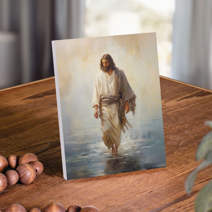 Jesus Walking On Water Ornate Tabletop Décor