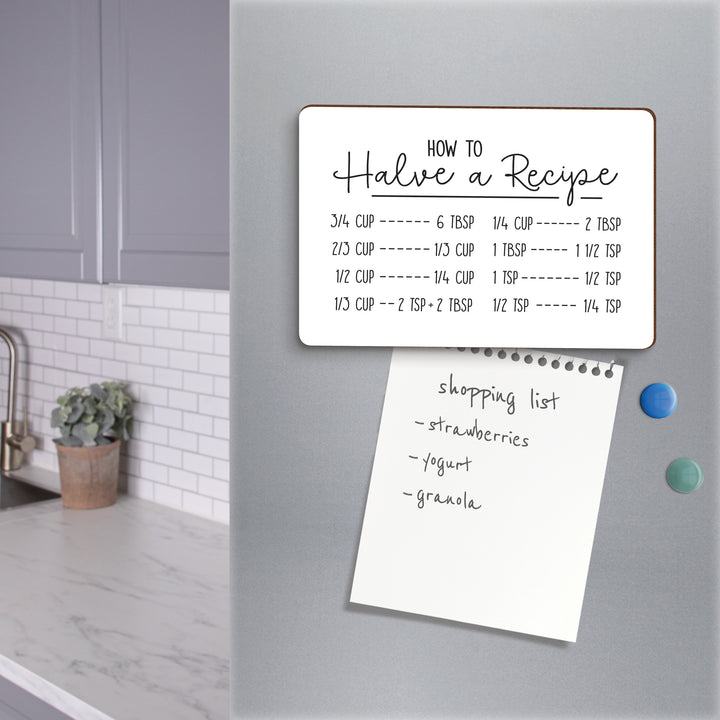 How To Halve A Recipe Magnet