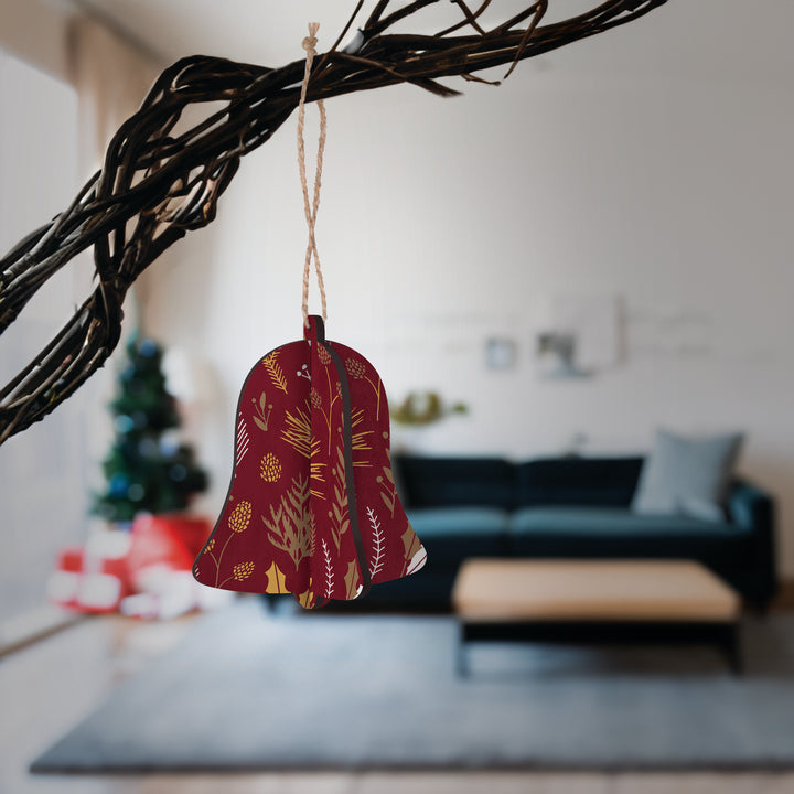 Red And Gold Pattern Ornament