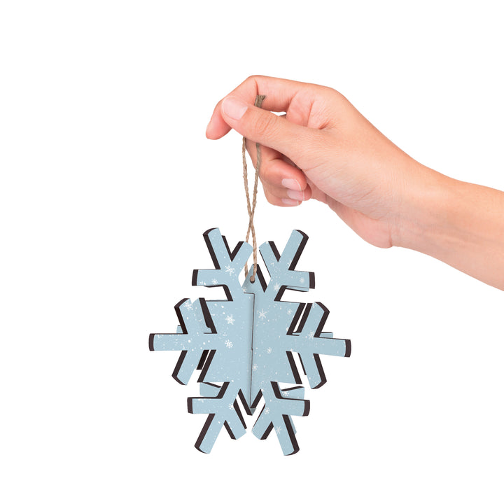 Blue Snowflake Pattern Ornament