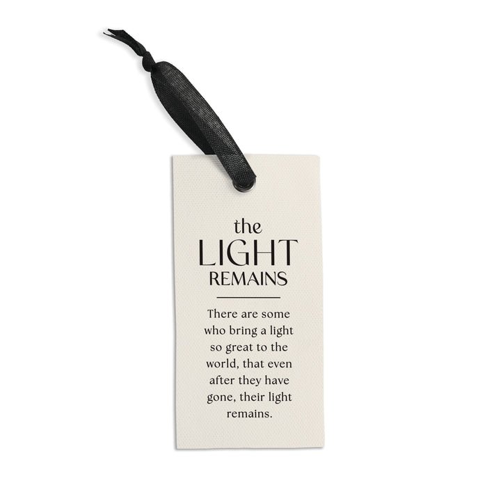 The Light Remains Linen Tag