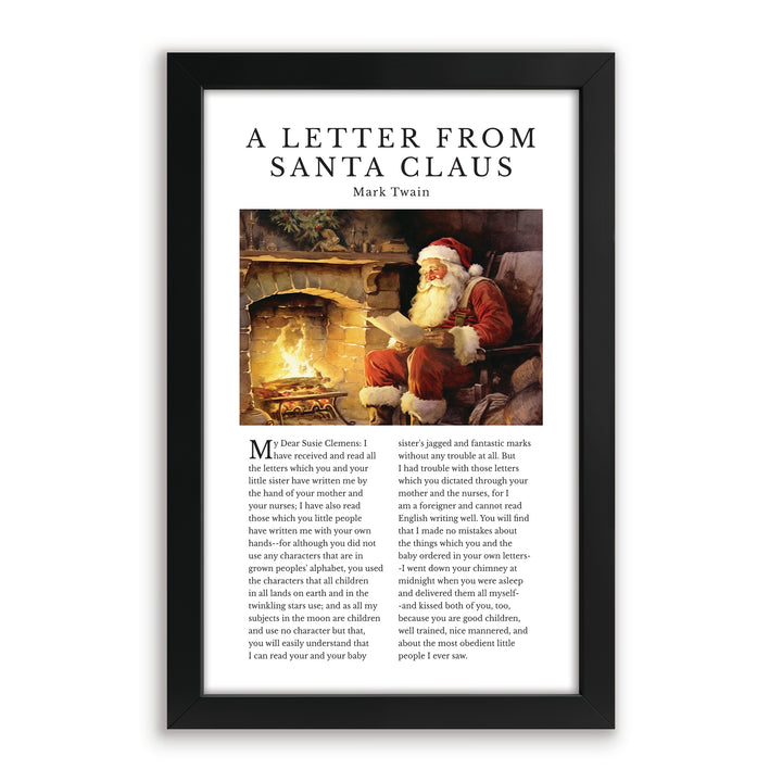 "My Dear Susie…" A Letter from Santa Claus Framed Art