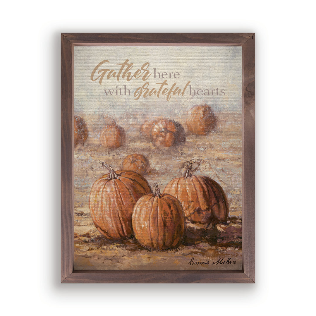 Gather Here With Grateful Hearts Framed Art