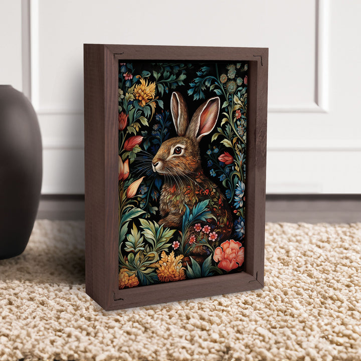 Rabbit Framed Linen