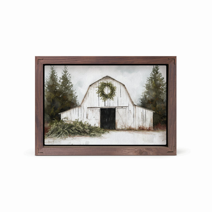 White Barn 7X5 Framed Linen