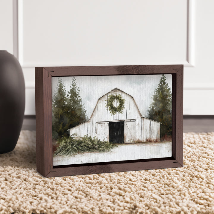 White Barn 7X5 Framed Linen