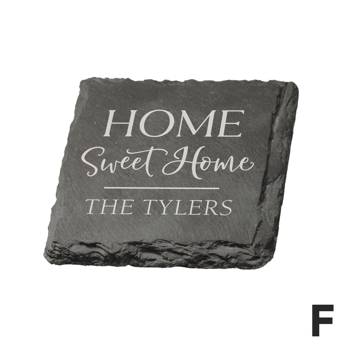 Personalized Square Slate Coasters, 4-pack