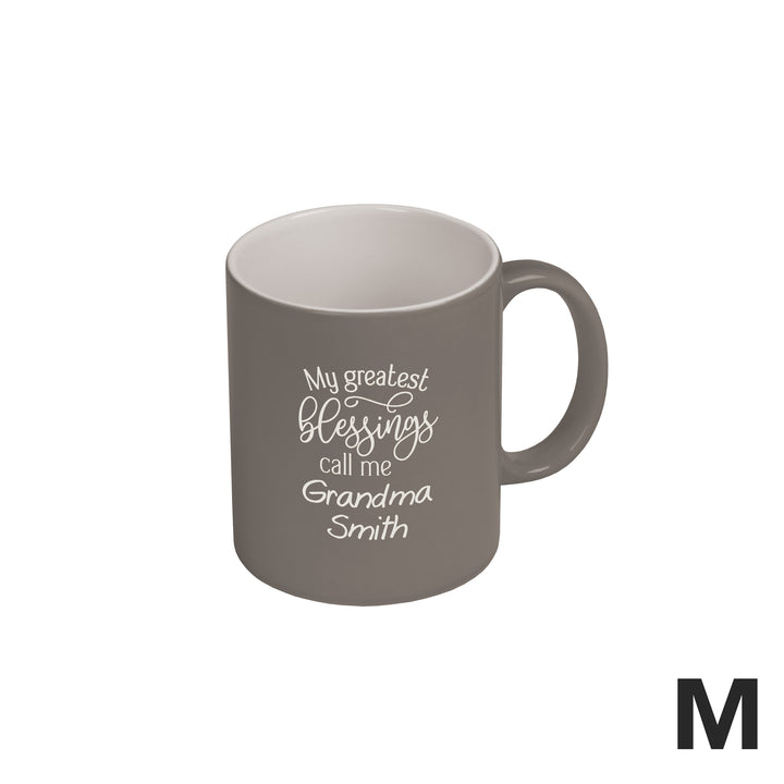 Personalized Black & White Ceramic Mug 11 oz.