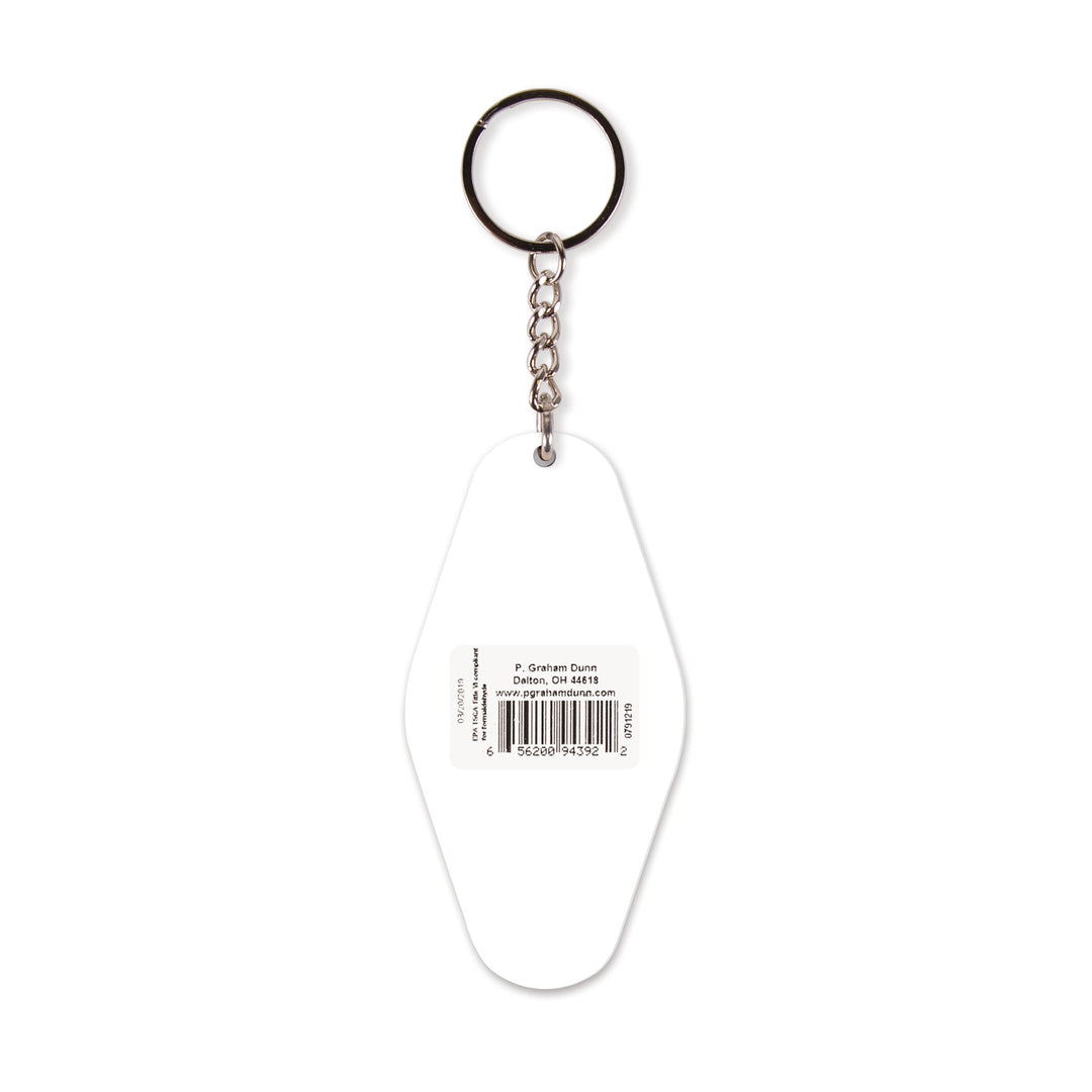 In a Hurry To Get Home & Do Nothing Vintage Engraved Key Chain