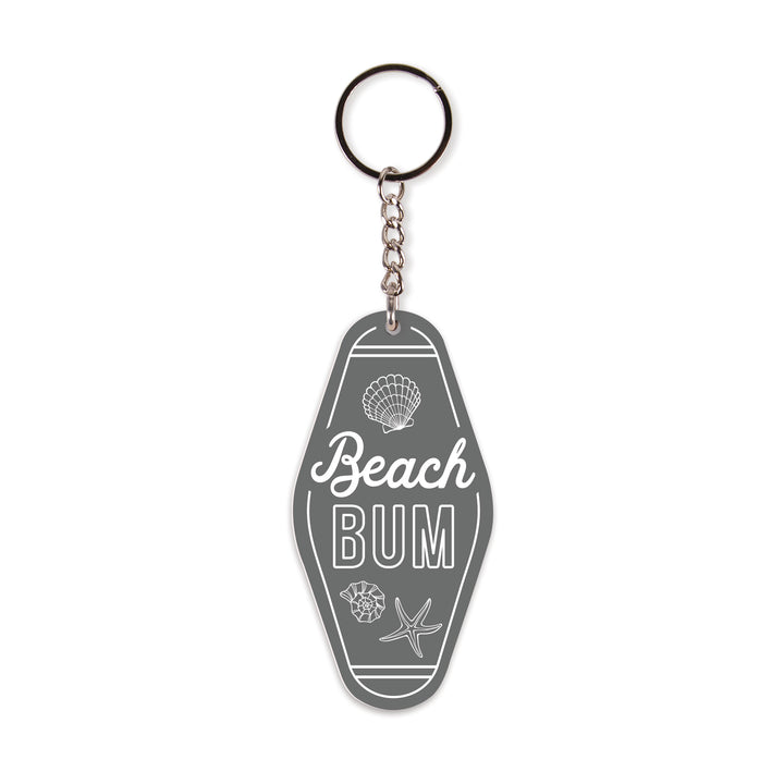 **Beach Bum Vintage Engraved Key Chain