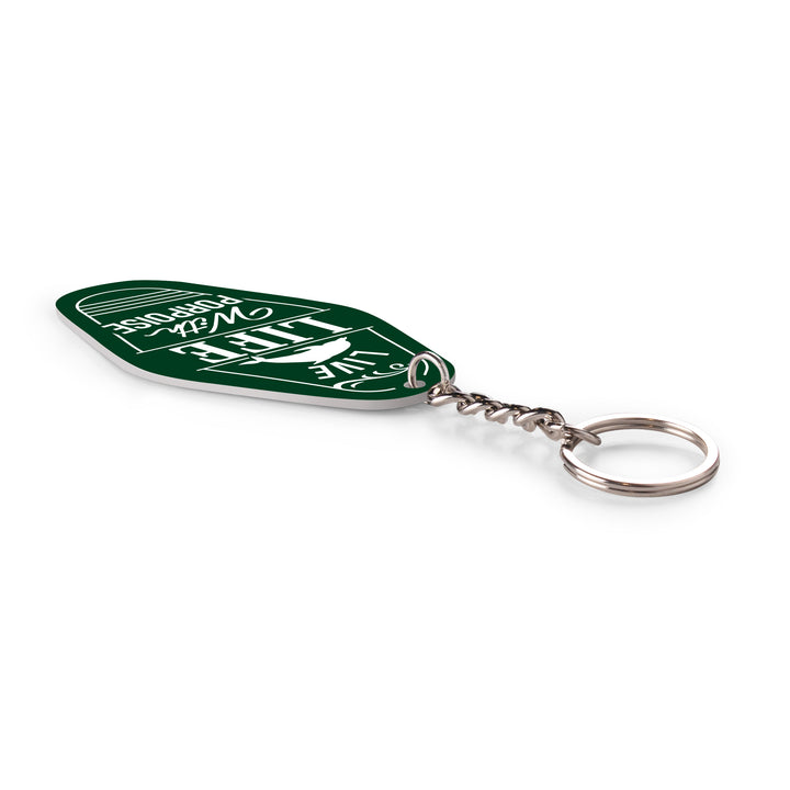 **Live Life With Porpoise Vintage Engraved Key Chain