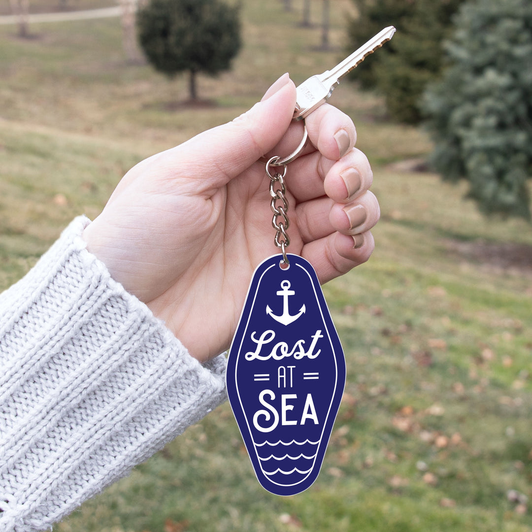 **Lost at Sea Vintage Engraved Key Chain