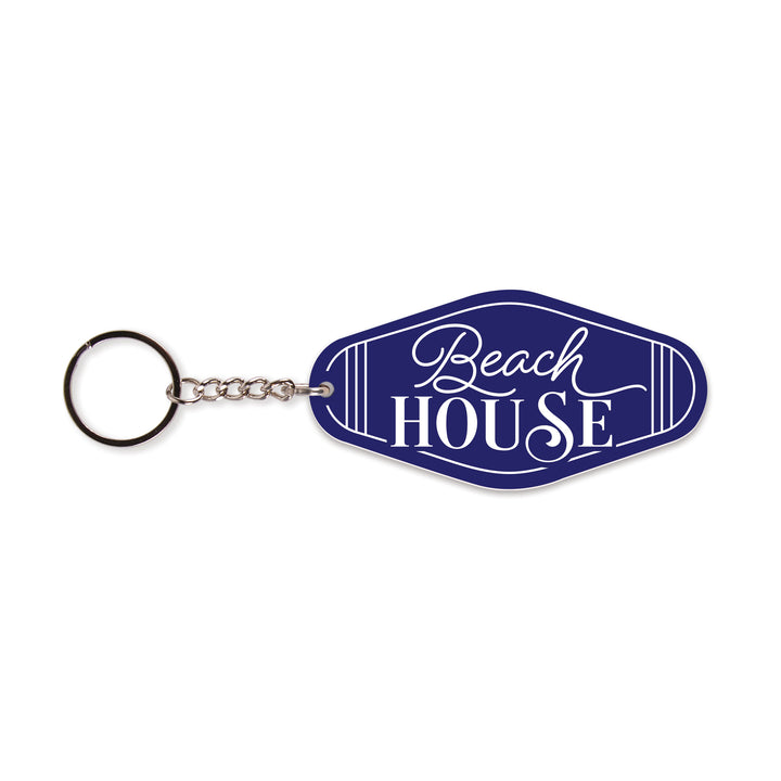 **Beach House Vintage Engraved Key Chain