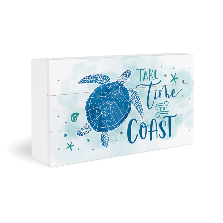 **Take Time to Coast Tabletop Pallet Décor