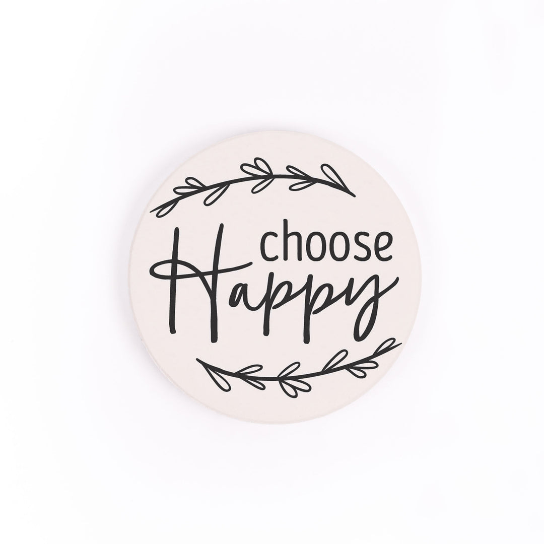 Choose Happy Car Coaster