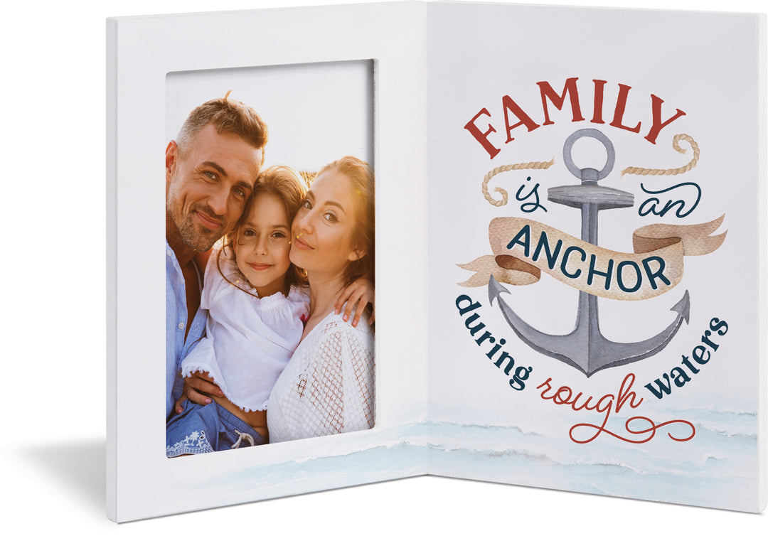 **Family Is An Anchor During Rough Waters Photo Frame