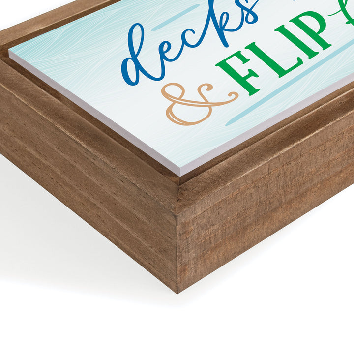 **Decks, Docks & Flip Flops Framed Art