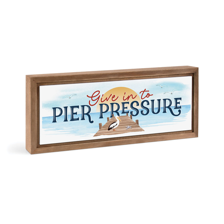 **Give in to Pier Pressure Framed Art