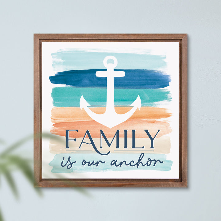 **Family Is Our Anchor Framed Art