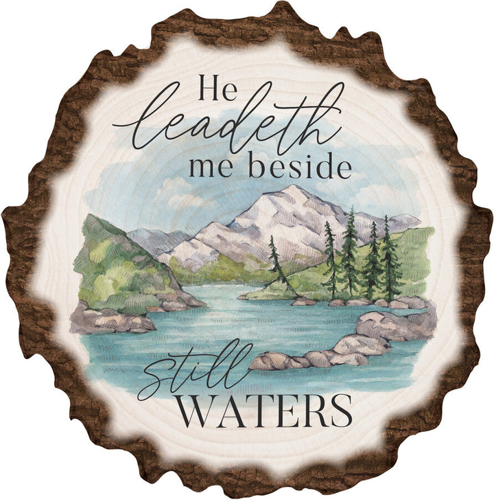 He Leadeth Me Beside Still Waters Barky Sign