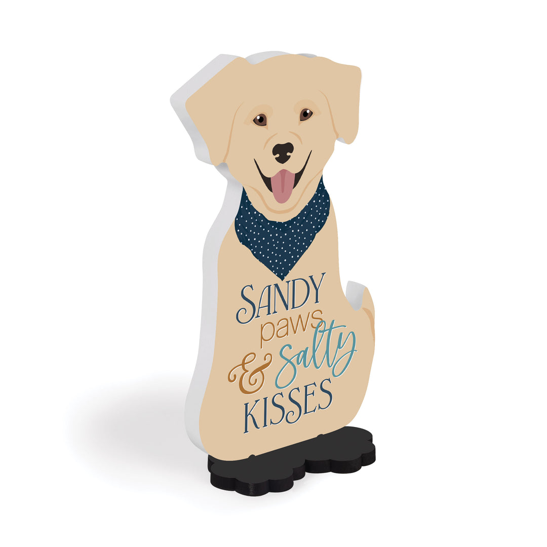 **Sandy Paws & Salty Kisses Dog Shape Décor