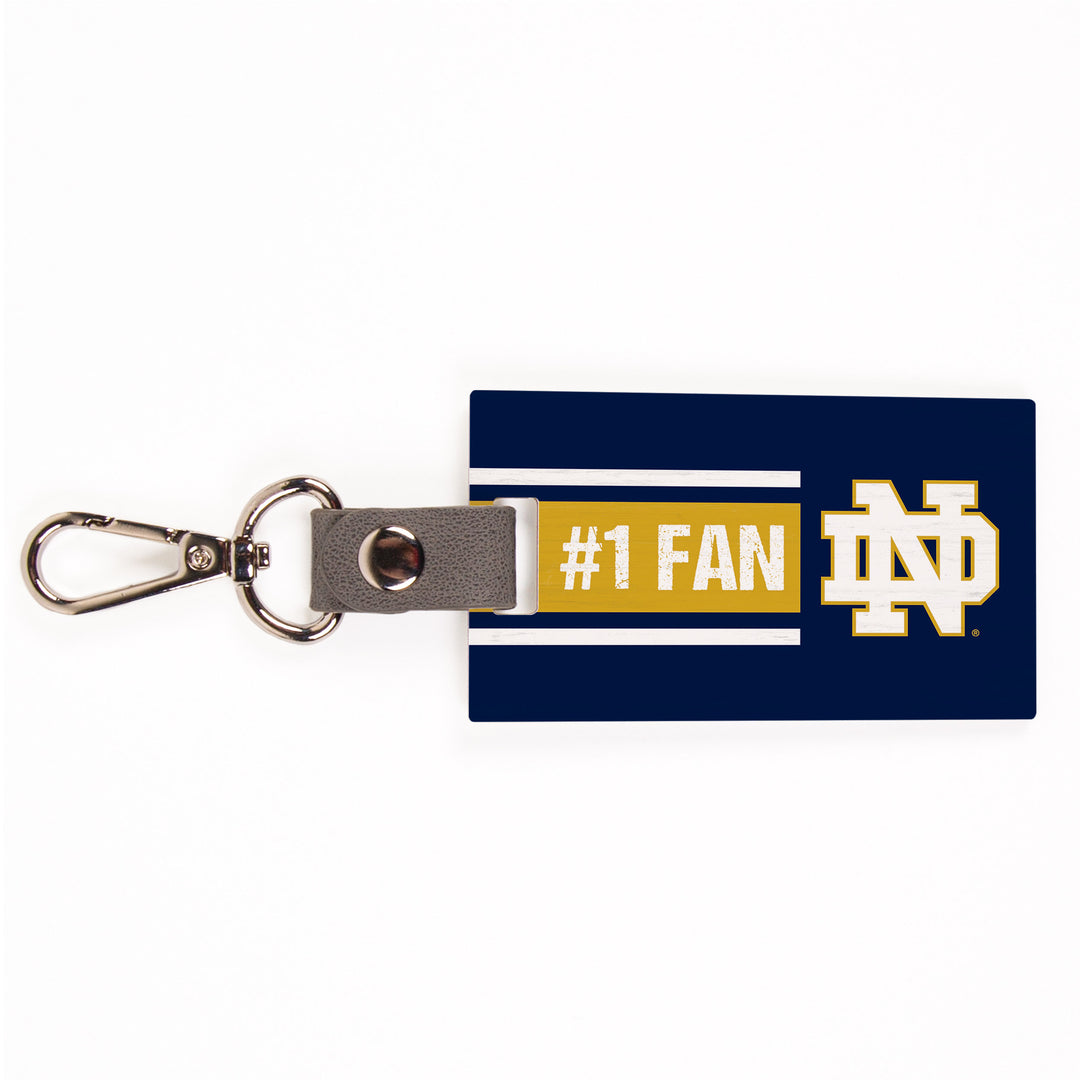 *#1 Fan - University of Notre Dame Bag Tag