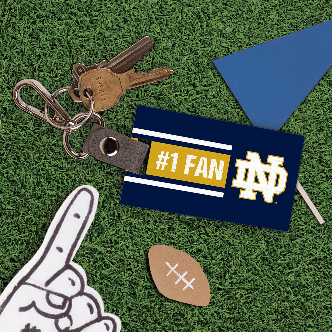 *#1 Fan - University of Notre Dame Bag Tag