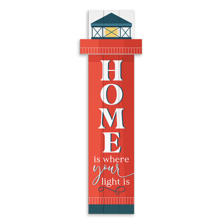 **Home Is Where Your Light Is Outdoor Porch Sign